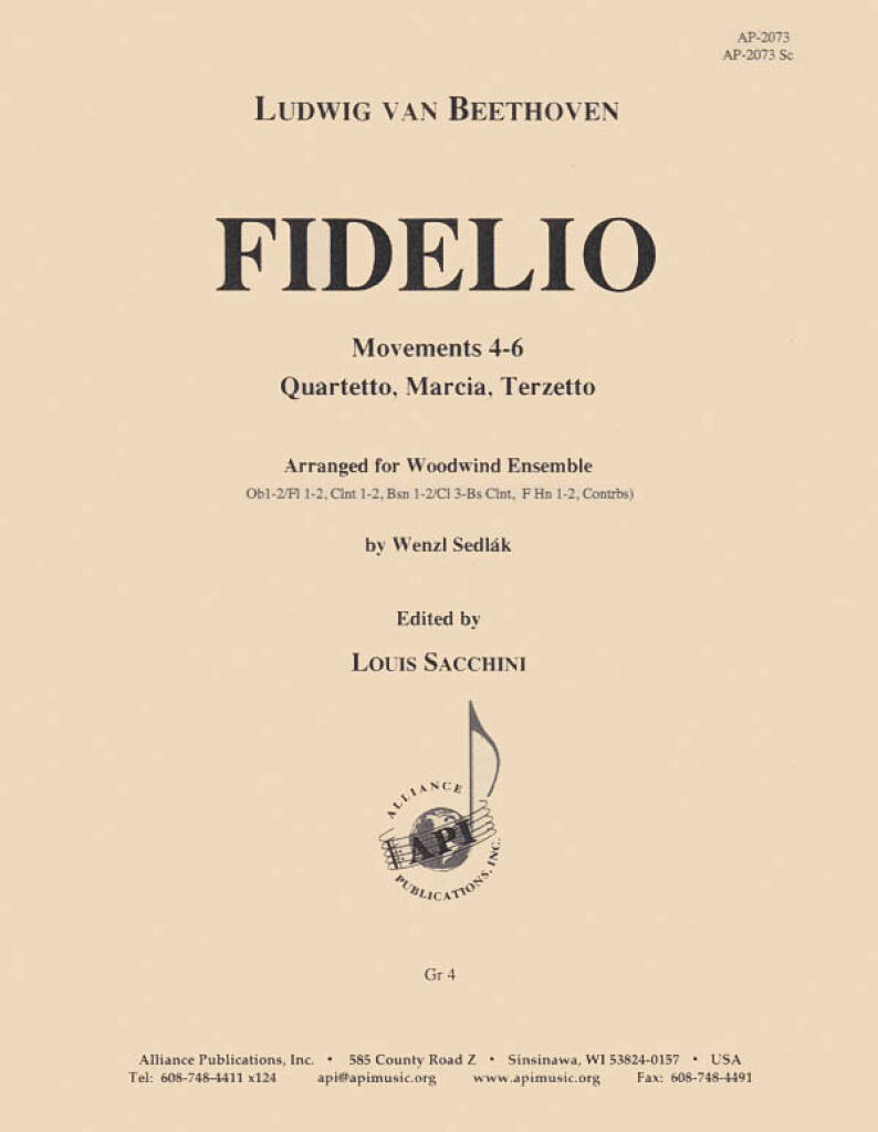 Fidelio - Mvts 4-6 - Set - Ww Ens 9